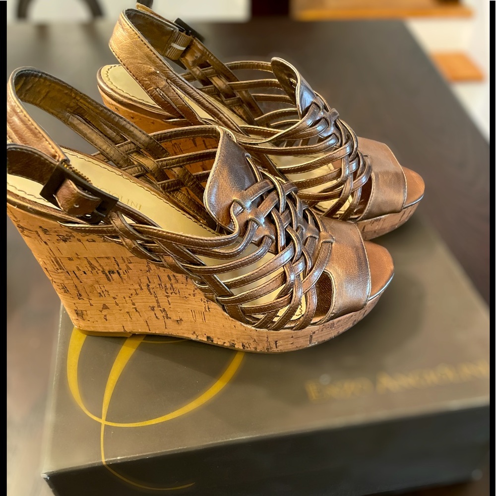 Enzo Angiolini Women’s Cork Wedge